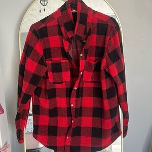 Time and tru plaid shirt made of cotton and polyester